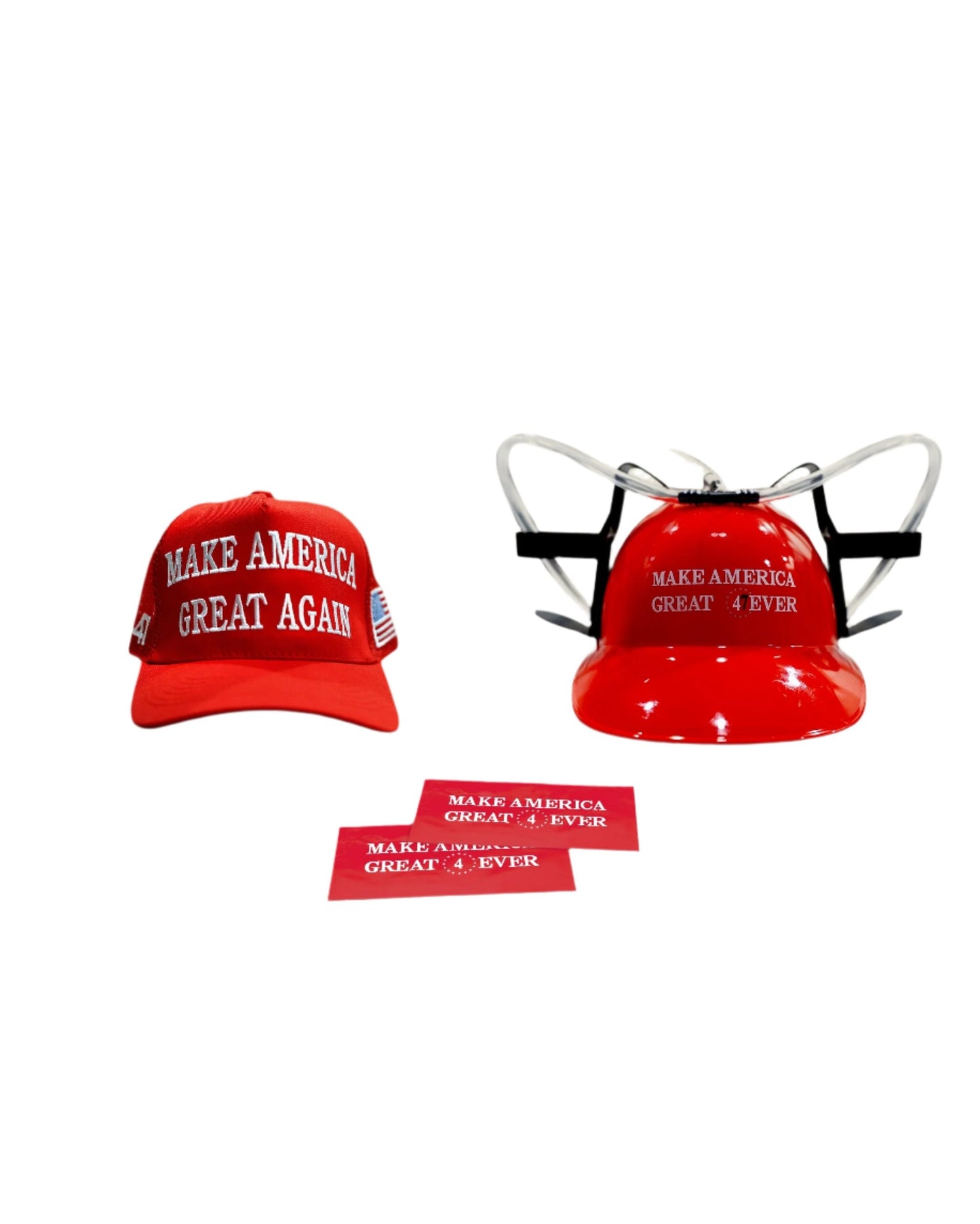 Collectible "Make America Great 4EVER" Novelty Drinking Helmet/Hat